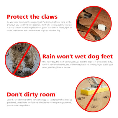 Sock Paw-Protector Reflective-Boots Dog-Shoes Rain-Wear Dogs-Rose Waterproof No-Slip