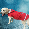 Dog Raincoat Poncho Hooded Waterproof 2-Color Big Pet-Dog 3XL-5XL