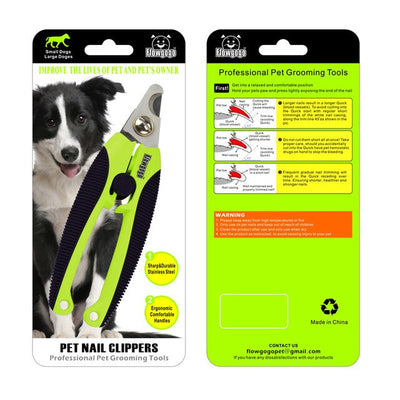 FLOWGOGO Dog-Nail-Clippers Pet-Grooming-Scissors Puppy Stainless-Steel Professional