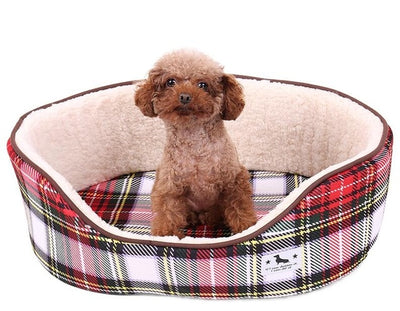 Kennel Dog-Bed Removable-Cushion-Nest Pet-Sleeping-House Non-Slip-Bottom Warm Winter