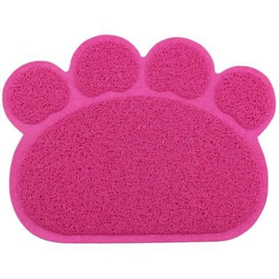 Pad Dish-Bowl Placemat Puppy Feeding-Mat Dog Food-Water-Feed Cute Bed PVC Paw 30cm--40cm