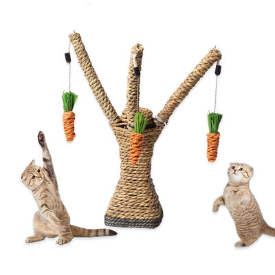 RFWCAK Cat Toys Interactive Tree Tower Shelves Climbing Frame Scratching