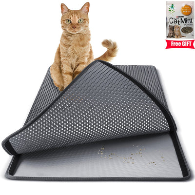 MDSTOP 3 Colors Large Double Layer Cat Litter Trapper EVA