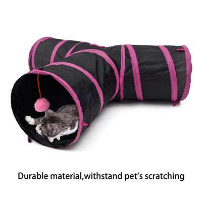 PAWZ Road Cat Tunnel Y Shape 3 Holes Funny Collapsible