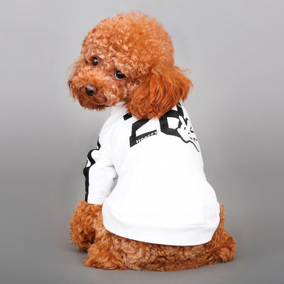 Hoopet Jacket Coat Pet-Dog-Cat Autumn Fashion White Black Vitality Motion-Style Leisure