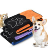Dog-Drying-Towel Microfiber Ultra-Absorbent Soft-Material Paw-Print 86--49cm