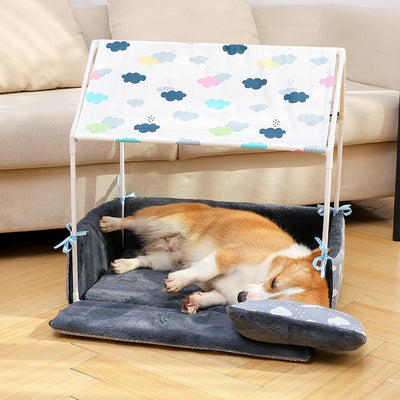 Tent Removable Cozy-House Puppy Dog-Bed Pet Dogs Animals Washable Home-Products Small
