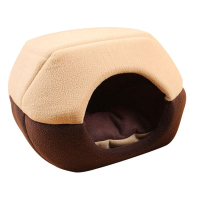 Vitorhytech Foldable Soft Warm Winter Cat Dog Bed House