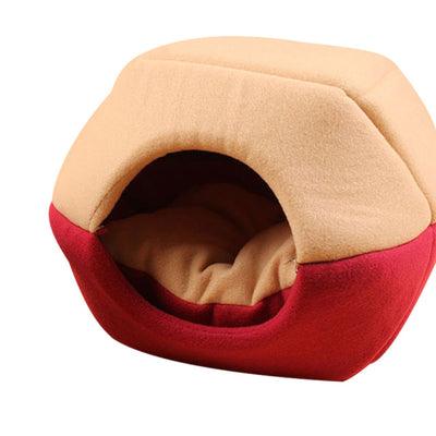 Vitorhytech Foldable Soft Warm Winter Cat Dog Bed House