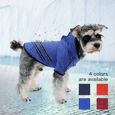 Puppy-Coat Apparel-Clothes Dog-Raincoat Rain-Poncho Dogs Nylon for Cat Outdoor with Safe
