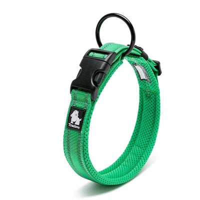 Truelove Adjustable Mesh Padded Pet Dog Collar 3M Reflective Nylon Dog Collar Durable Heavy Duty