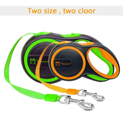 Dogs Leashes Pet Reflective Retractable Austomatic Small Puppy Medium