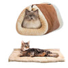 Vitorhytech 2-in-1 Pet Bed Snooze Tunnel Mat Winter Warm Cats Blanket