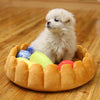 Kennel Dog House Sleep-Mat Nest Pet-Dog Fruit Cute Tart with Toys E2S Bed-Pad