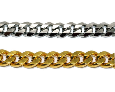 Collar Chain Choker Chrome-Steel Training Gold Silver Strong