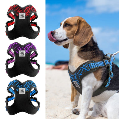 Dog-Harness Safety-Vest Pitbull Dogs Sport-Reflective Dog-Training-Walking No-Pull Large