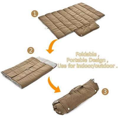 Pet Dog Beds For Foldable Dog Mats Soft Portable Pet Cushion Convenience Carry