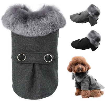 Dog-Clothing Pet-Puppy Yorkie Dogs Small Winter Medium Roupas for Chihuahua with Fur
