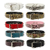 Pet Dog Collar Leather Collars for Pitbull Spiked Studded Dogs Collars for Medium Large