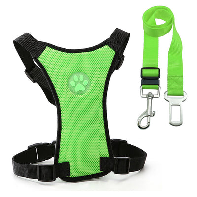Leash Dog-Leads-Belt Dog-Harness Bulldog-Labrador Safety Seat Small French Large
