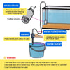 AQUARIUM-FILTER Cleaning-Tools Fish-Tank-Cleaner Water-Siphon-Pump Gravel Rake S-L