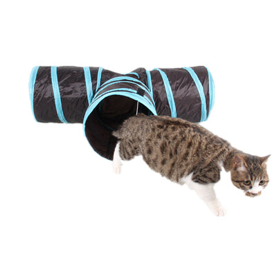 DCPET cat Tunnel 3 WAY Y Shape Foldable Pet Puppy Animal