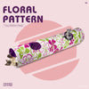 HILOU PET Floral Pattern Foldable 2 Holes 120CM Crinkle