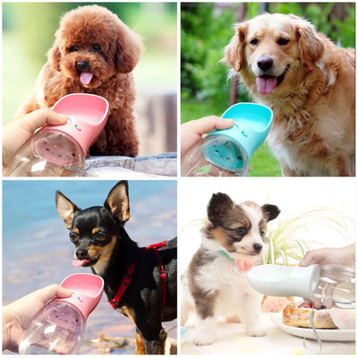 Dish Petshop Puppy-Bowl-Feeder Drinking-Bottle Dog-Water-Dispenser Travel Outdoor Portable