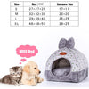 GOEMIMI Cat Warm Cave Lovely Bow Design Puppy Winter Bed Kennel