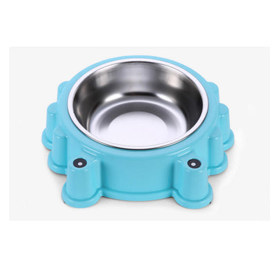 Food-Bowl Water-Food-Storage-Feeder Puppy Stainless-Steel 3-Colors Combo Rice-Basin Pet-Dog