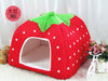 Dog-Beds Chihuahua Bed Bull-Terrier Nest Dogs Strawberry-Shape Washable Small Large Waterproof
