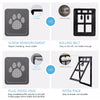 Pet-Screen Safe Door Doggie-Flap Dog-Footprint-Pattern New