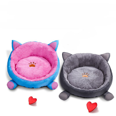 GOEMIMI Cat Warm Bed Velvet Comfortable Ear shape