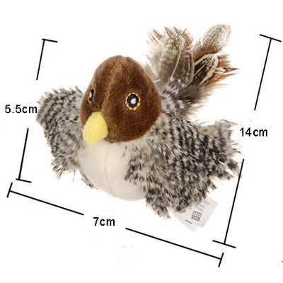 Hoopet Pet Cat Bird Interactive Feather Plastic Chew Toy