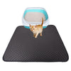 GoldCister Double-Layer Waterproof Cat Litter Mat High Elasticity EVA