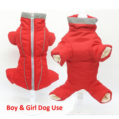 Jumpsuit Pet Dog-Down-Jacket Reflective Small Waterproof Warm GLORIOUS Chihuahua Winter