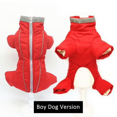 Jumpsuit Pet Dog-Down-Jacket Reflective Small Waterproof Warm GLORIOUS Chihuahua Winter