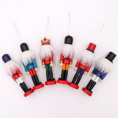 Ourwarm Hanging-Pendant Soldiers-Band-Doll Nutcracker Desktop-Decoration Wooden Xmas-Tree