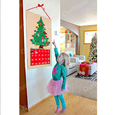 Ourwarm Advent Calendar Decoration Hanging-Ornament Christmas Countdown New-Year-Supplies