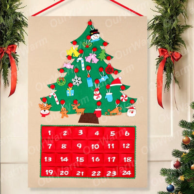 Ourwarm Advent Calendar Decoration Hanging-Ornament Christmas Countdown New-Year-Supplies