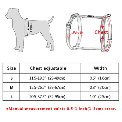 Vest Harnesses Reflective Night-Safety-Pet Adjustable German Shepard Big Dogs Nylon