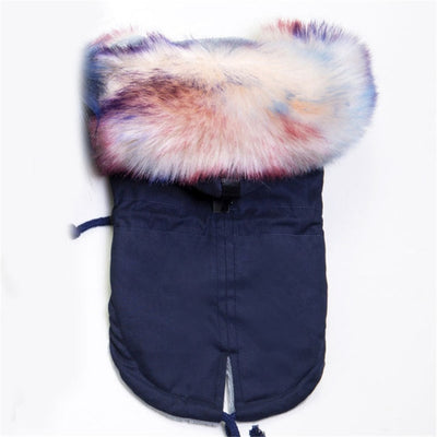 Puppy-Jacket Parka Dog-Coat Pet Small-Dog GLORIOUS Fleece Winter Windproof Luxury Collar