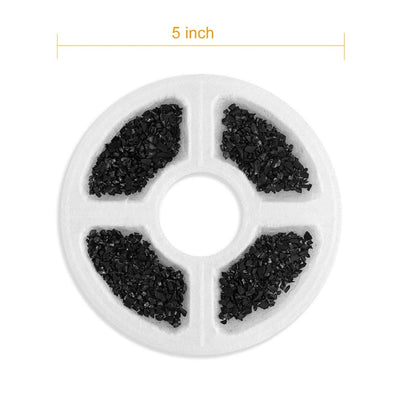 4 Packs Activated Carbon Replacement Filters Cat Fountain Automatic Flower Water