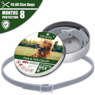 Dog-Collar Dog-Accessories Herbal Anti-Flea Dewel Waterproof Protection Insect 8-Months