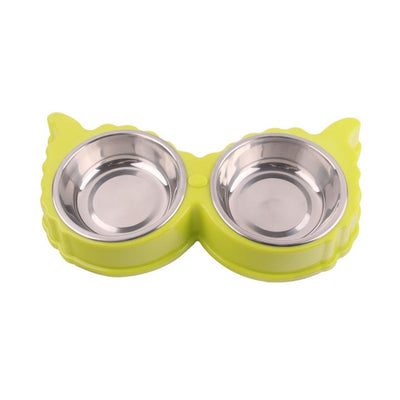 Bowls Rice-Basin Water-Food-Storage-Feeder Puppy-Dog Stainless-Steel Combo Non-Toxic