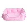 pawstrip Cute Bow Princess Dog Bed Winter Soft Puppy Bed Sofa Warm Cat Bed House Teddy