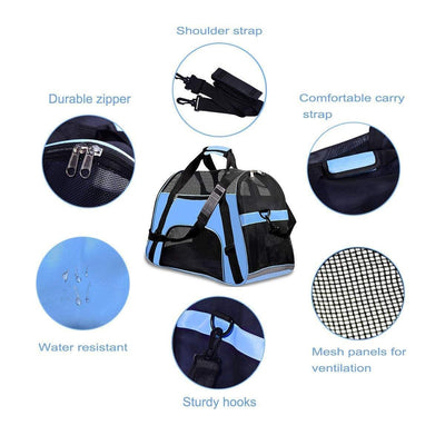 Carriers Airline-Approved Portable-Bags Dogs Travel Soft-Sided Botique-Pet