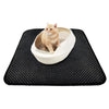 Folding Cat Litter Trapper Mat Waterproof Honeycomb Sifting