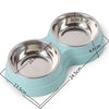 Dog Cat Feeder Bowl Feeding Station Tray with Stand Animal