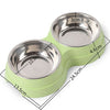 Dog Cat Feeder Bowl Feeding Station Tray with Stand Animal